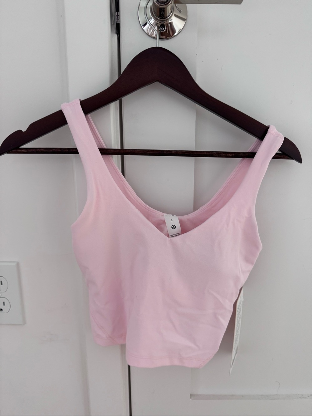 lululemon Align Tank in  Pink Pear V-Neck Crop Top